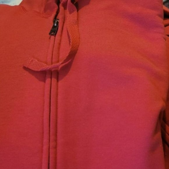 Hanes (x2) Nano zip hoodie Large Vintage Red Tag free collar 2 hand pock… - Picture 2 of 4